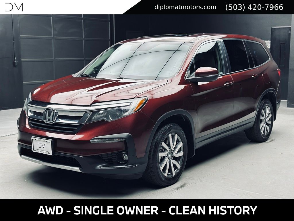 Red 2021 Honda Pilot SUV / Crossover All-Wheel Drive 9-Speed Automatic