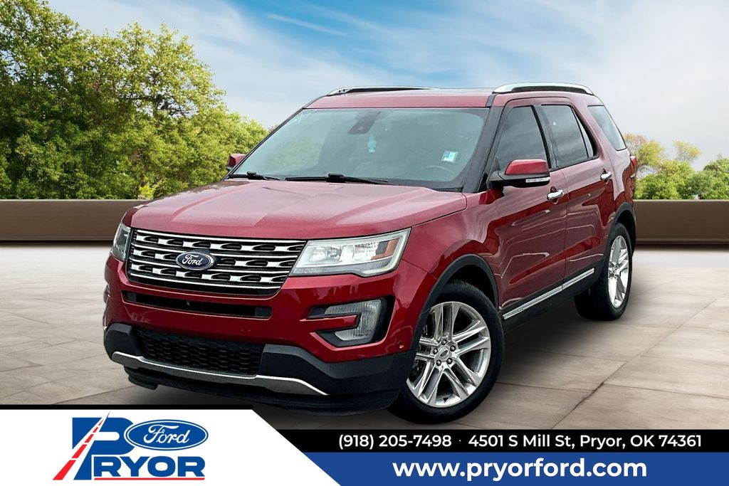 Ruby Red Metallic 2017 Ford Explorer Limited SUV / Crossover Front-Wheel Drive 6-Speed Automatic