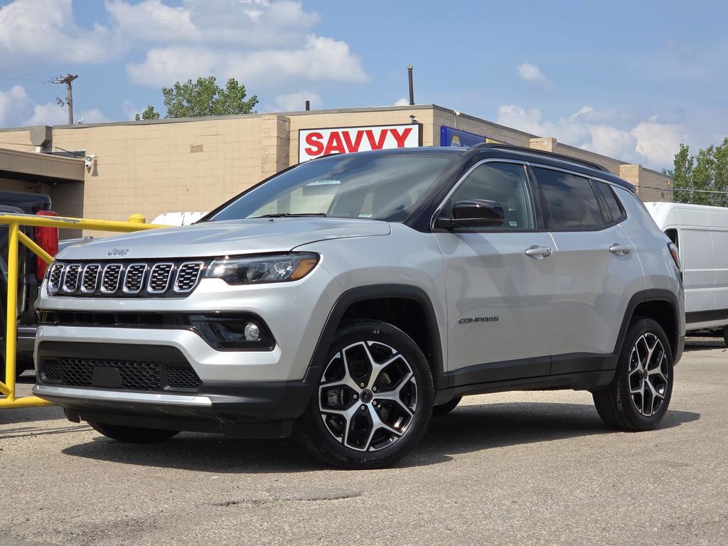 Silver Zynith Metallic Clearcoat 2025 Jeep Compass SUV / Crossover Four-Wheel Drive 8-Speed Automatic