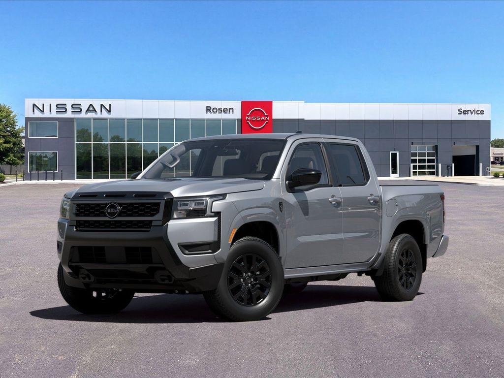 Boulder Gray Pearl 2026 Nissan Frontier Pickup Truck Four-Wheel Drive 9-Speed Automatic Overdrive