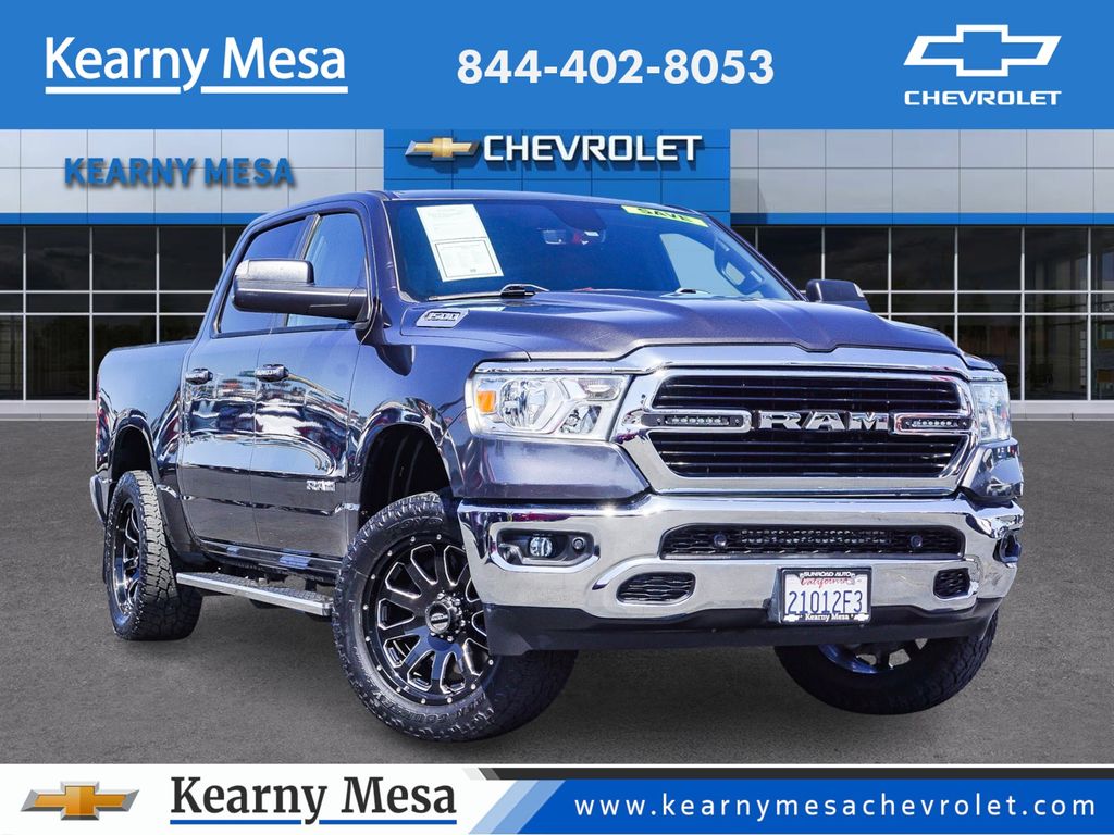 Gray (Granite Crystal Metallic Clearcoat) 2019 RAM 1500 Big Horn Crew Cab RWD Pickup Truck 4X2 8-Speed Automatic