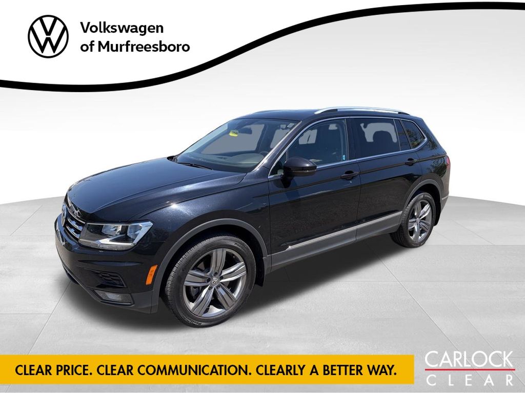 Deep Black Pearl 2021 Volkswagen Tiguan SUV / Crossover All-Wheel Drive 8-Speed Automatic