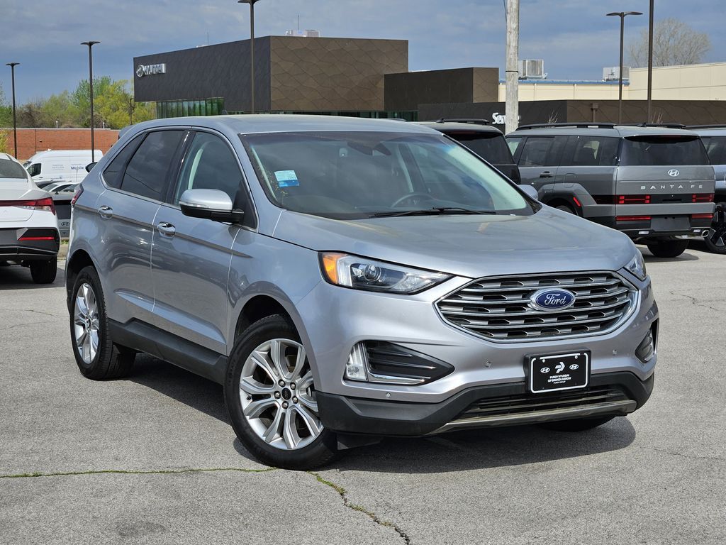 Silver Metallic 2024 Ford Edge Titanium AWD SUV / Crossover All-Wheel Drive 8-Speed Automatic