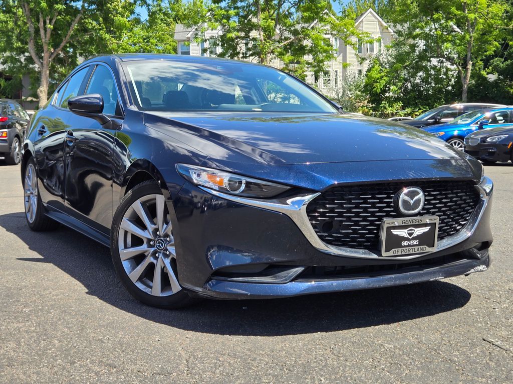 Deep Crystal Blue Mica 2021 Mazda MAZDA3 Sedan All-Wheel Drive 6-Speed Automatic