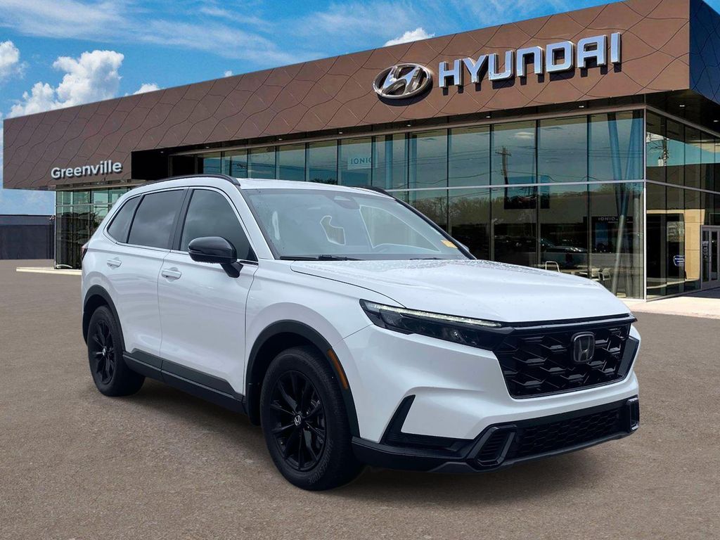 Platinum White Pearl 2025 Honda CR-V Hybrid Sport-L FWD SUV / Crossover Front-Wheel Drive Continuously Variable Transmission