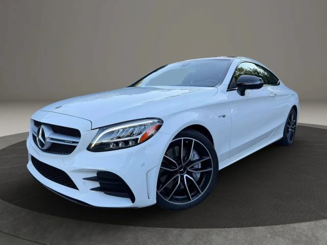 White 2019 Mercedes-Benz C-Class Coupe All-Wheel Drive 9-Speed Automatic