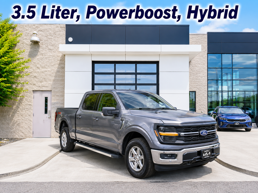 Gray Metallic 2024 Ford F-150 Pickup Truck Four-Wheel Drive Automatic