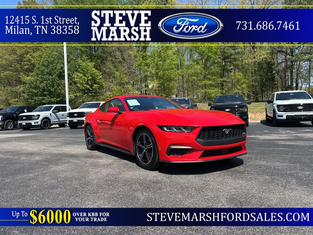 Race Red 2024 Ford Mustang Coupe Rear-Wheel Drive Automatic