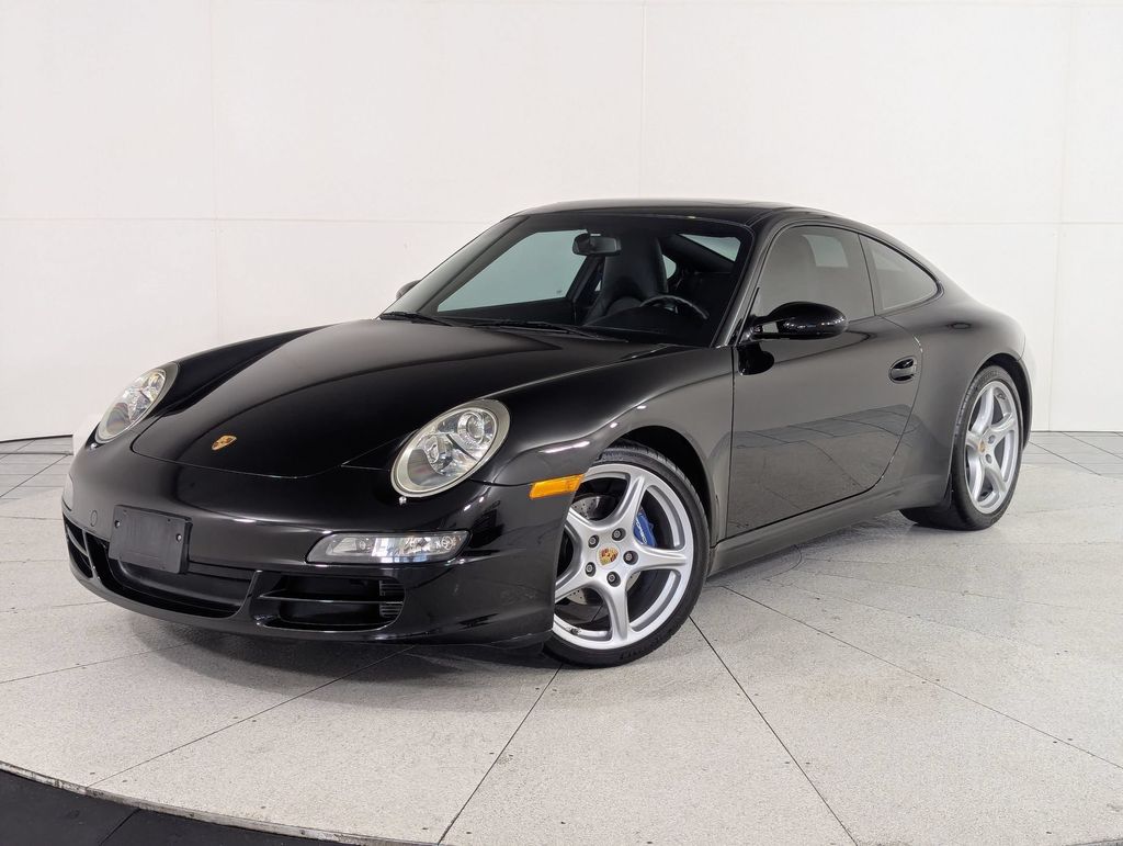 Black 2007 Porsche 911 Coupe Rear-Wheel Drive 6-Speed Manual Overdrive
