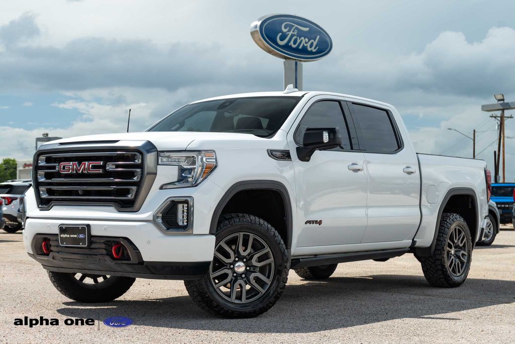 Summit White 2020 GMC Sierra 1500 AT4 Crew Cab 4WD Pickup Truck Four-Wheel Drive Automatic