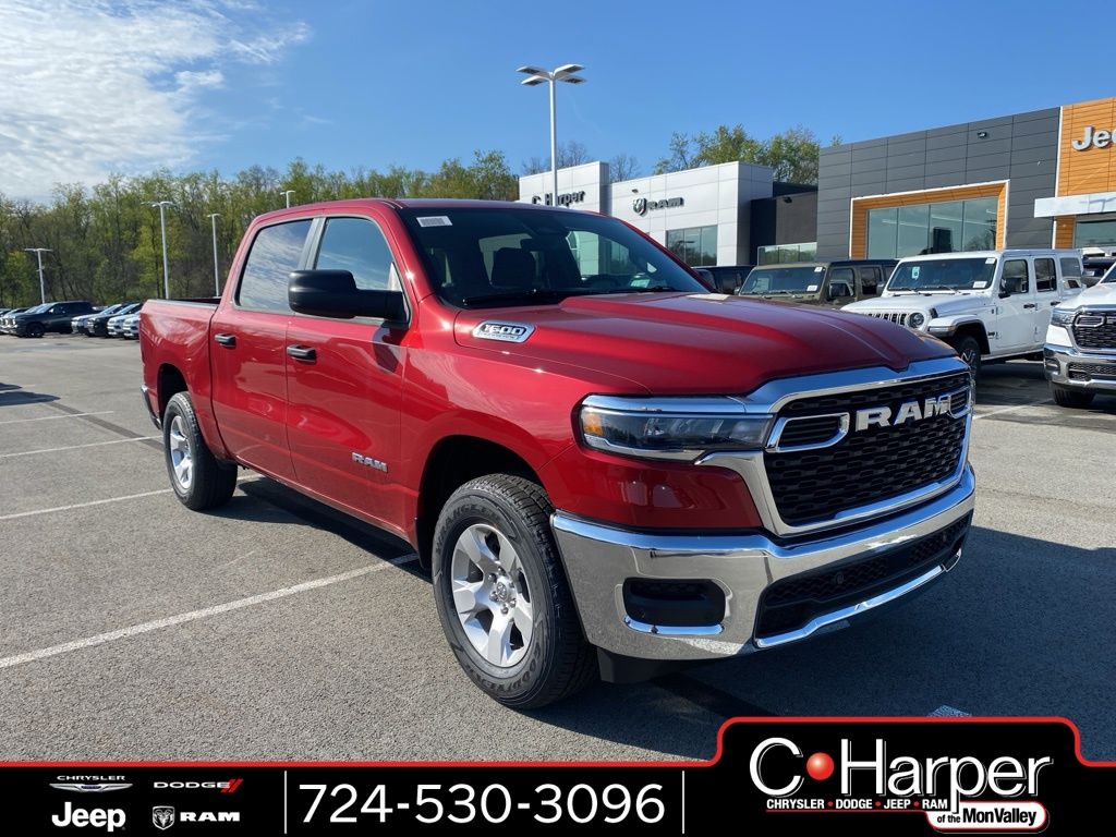 Molten Red Pearlcoat 2026 RAM 1500 Tradesman Crew Cab 4WD Pickup Truck Four-Wheel Drive 8-Speed Automatic