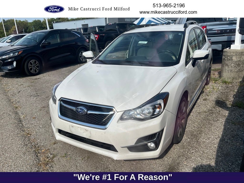 Crystal White Pearl 2016 Subaru Impreza Hatchback All-Wheel Drive Continuously Variable Transmission