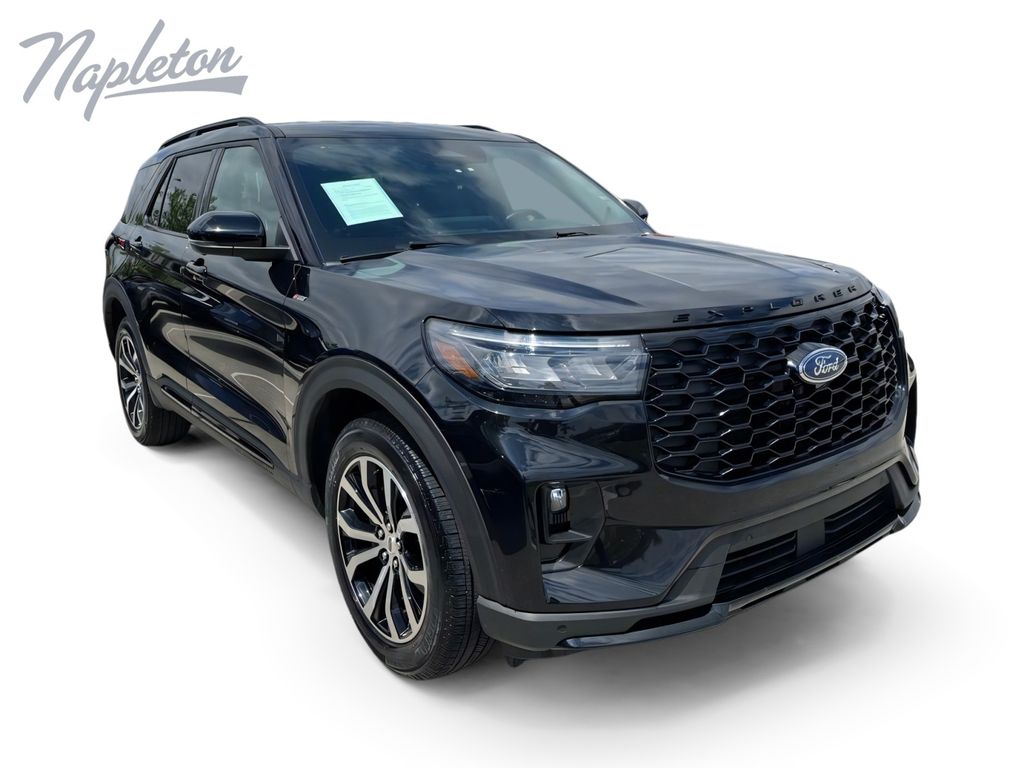 Agate Black Metallic 2025 Ford Explorer SUV / Crossover All-Wheel Drive Automatic