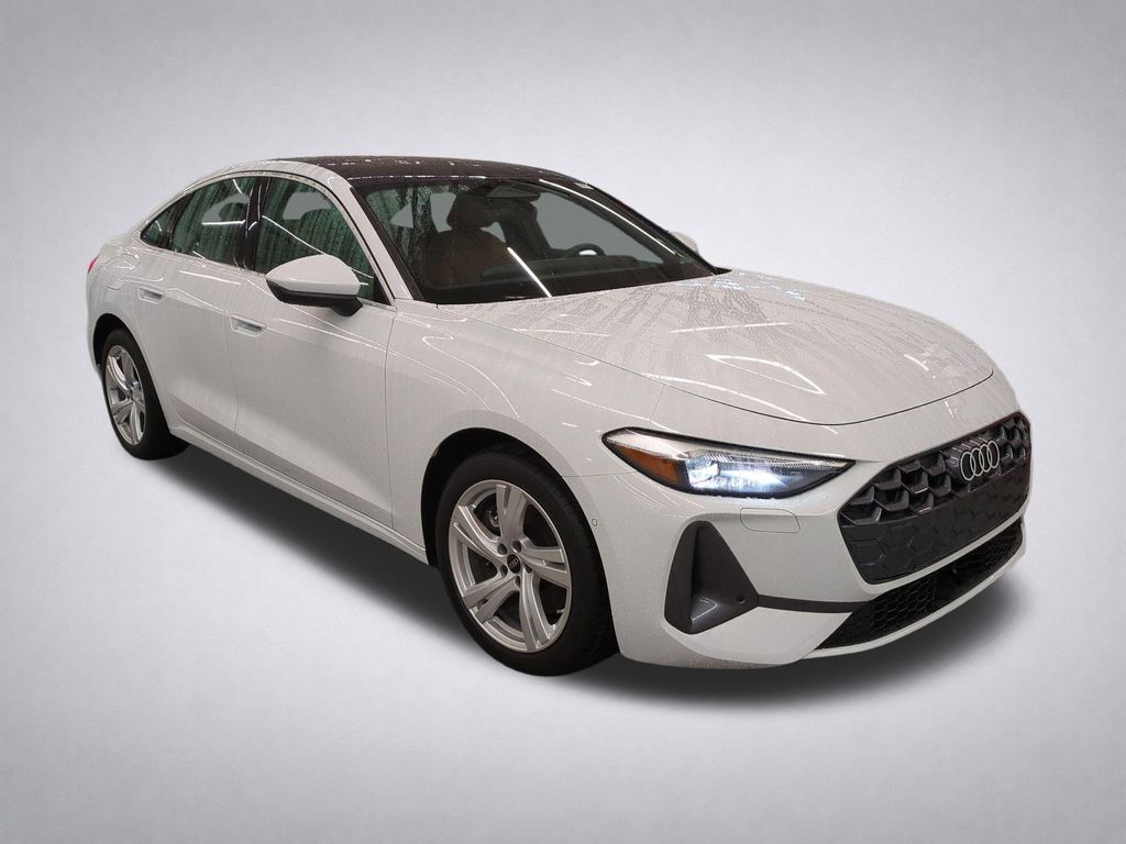 Glacier White Metallic 2025 Audi A5 quattro 45 TFSI Sedan Sedan 7-Speed Automatic