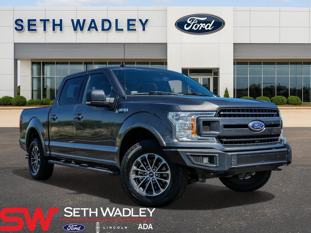 Gray (Magnetic Metallic) 2019 Ford F-150 XLT SuperCrew 4WD Pickup Truck Four-Wheel Drive Automatic