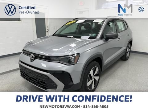 Black Sapphire 2025 Volkswagen Taos S 4Motion SUV / Crossover All-Wheel Drive 8-Speed Automatic