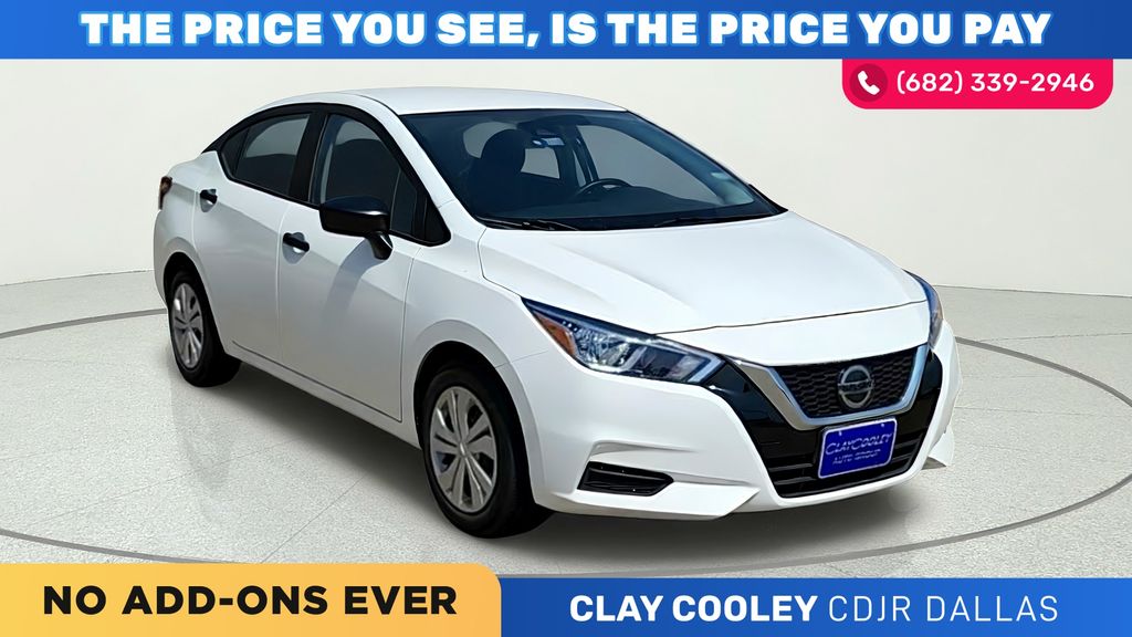 White (Fresh Powder) 2022 Nissan Versa Sedan Front-Wheel Drive Continuously Variable Transmission