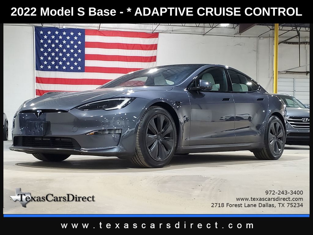 Midnight Silver Metallic 2022 Tesla Model S AWD Sedan All-Wheel Drive 1-Speed Automatic