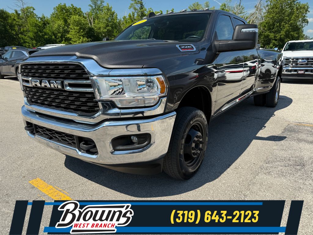 Gray (Granite Crystal Metallic Clearcoat) 2024 RAM 3500 Pickup Truck Four-Wheel Drive 6-Speed Automatic