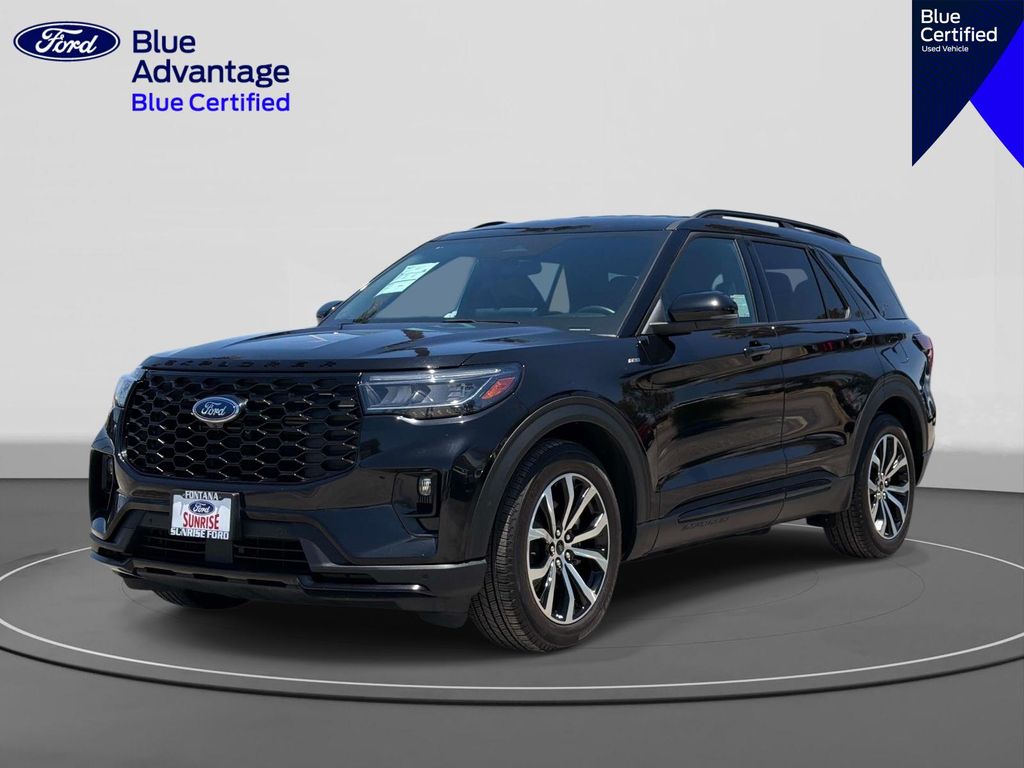 Black Metallic 2025 Ford Explorer ST-Line RWD SUV / Crossover Rear-Wheel Drive Automatic