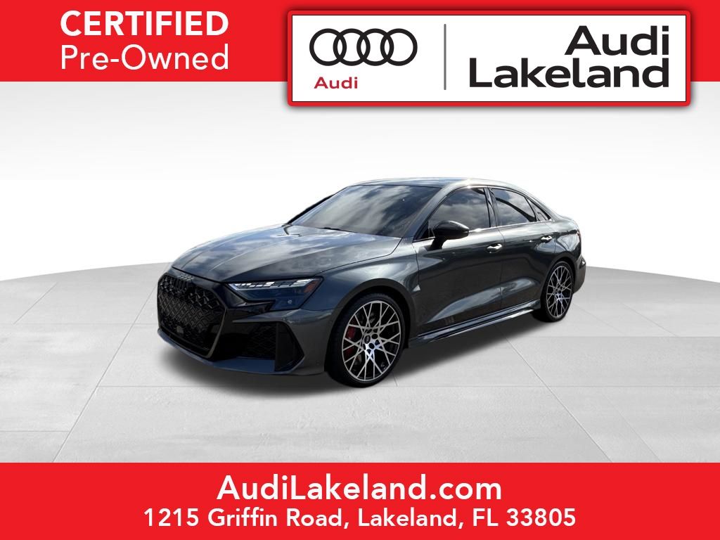 Daytona Gray Pearl 2025 Audi RS 3 2.5T quattro Sedan All-Wheel Drive 7-Speed Automatic