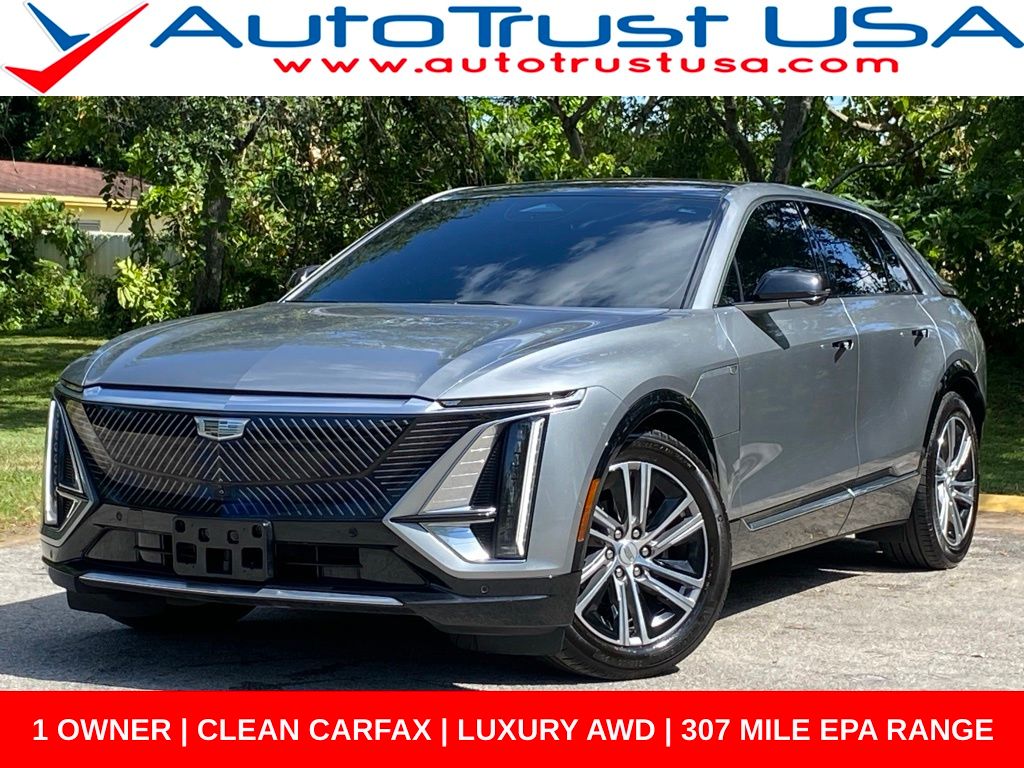 Argent Silver Metallic 2024 Cadillac LYRIQ SUV / Crossover All-Wheel Drive 1-Speed Automatic