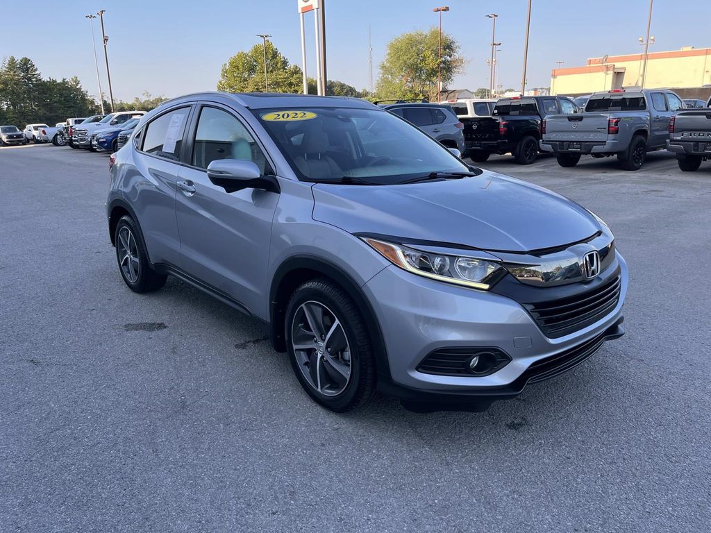 Silver 2022 Honda HR-V SUV / Crossover Front-Wheel Drive Continuously Variable Transmission
