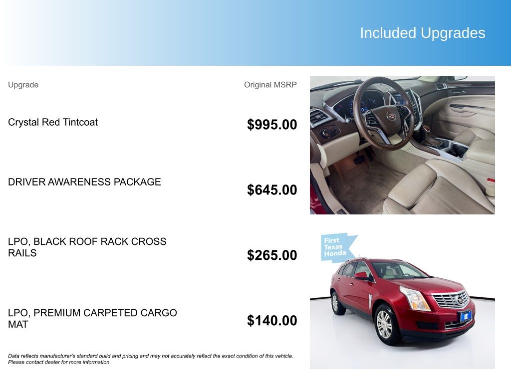 Used Car 2016 Cadillac Srx  Luxury For Sale Under $15,000 In Austin, Texas