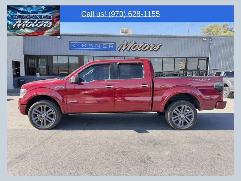 Red 2013 Ford F-150 Platinum SuperCrew 4WD Pickup Truck Four-Wheel Drive 6-Speed Automatic