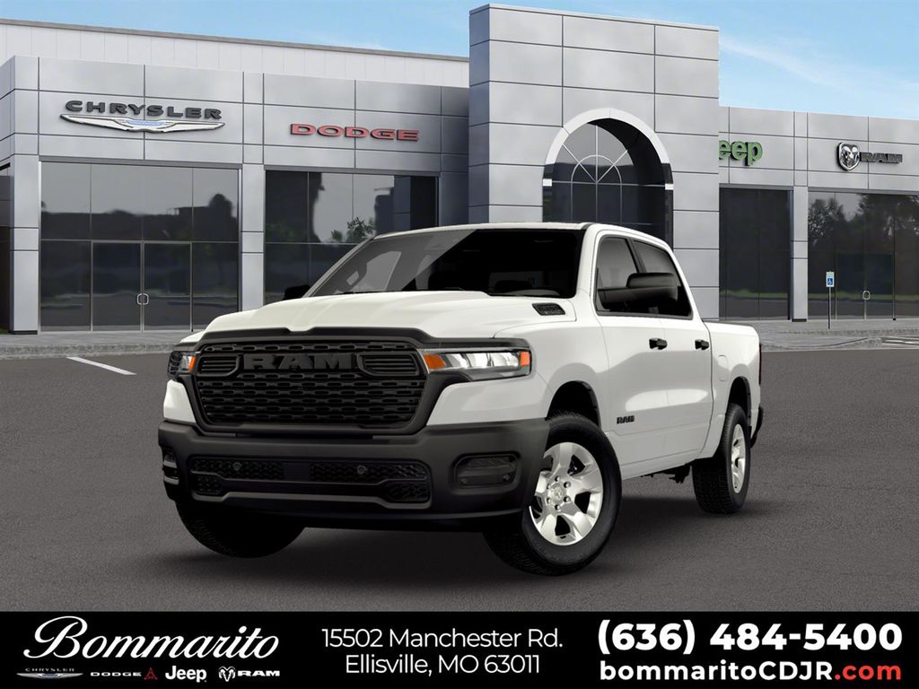 Bright White Clearcoat 2026 RAM 1500 Tradesman Crew Cab 4WD Pickup Truck Four-Wheel Drive 8-Speed Automatic