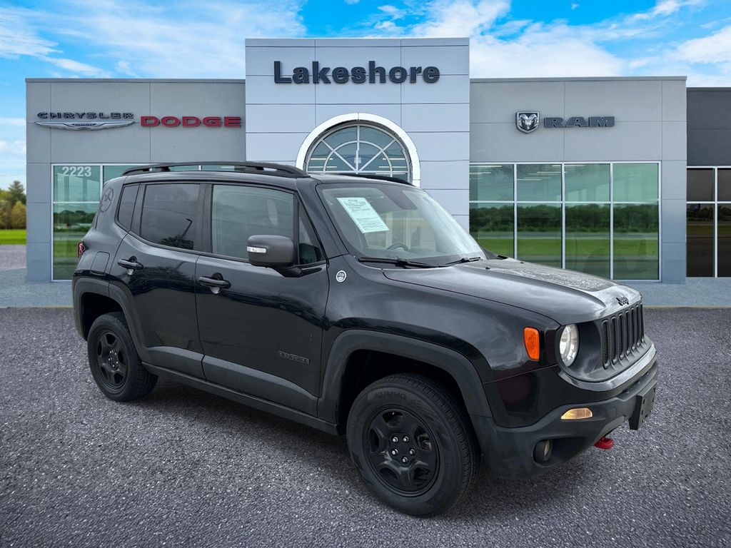 Black 2017 Jeep Renegade Deserthawk 4WD SUV / Crossover Four-Wheel Drive 9-Speed Automatic