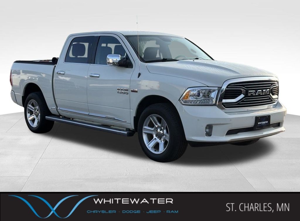Pearl White 2016 RAM 1500 Pickup Truck Four-Wheel Drive 8-Speed Automatic