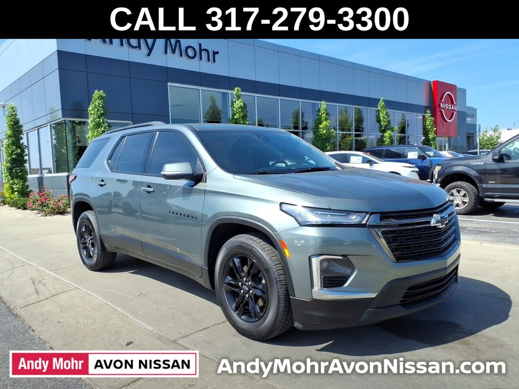 Silver Sage Metallic 2023 Chevrolet Traverse SUV / Crossover Four-Wheel Drive 9-Speed Automatic