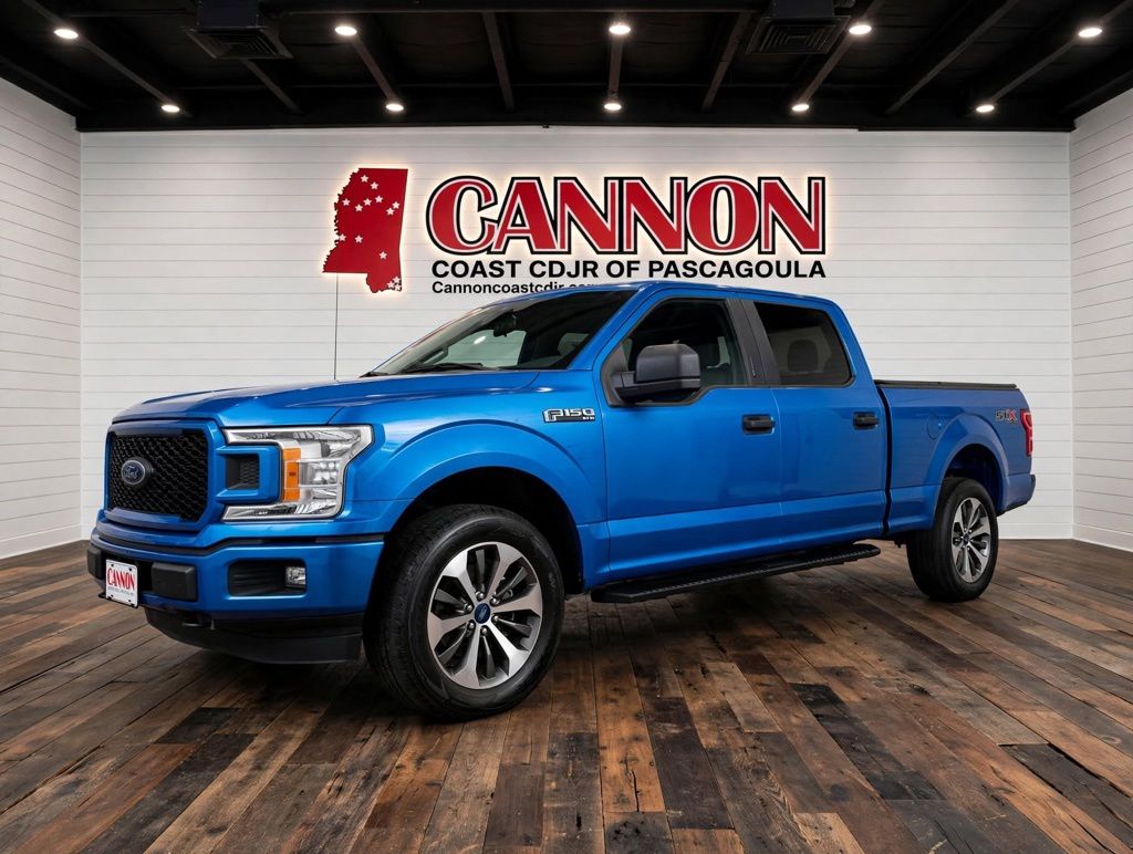 Blue Metallic 2019 Ford F-150 Pickup Truck Four-Wheel Drive Automatic