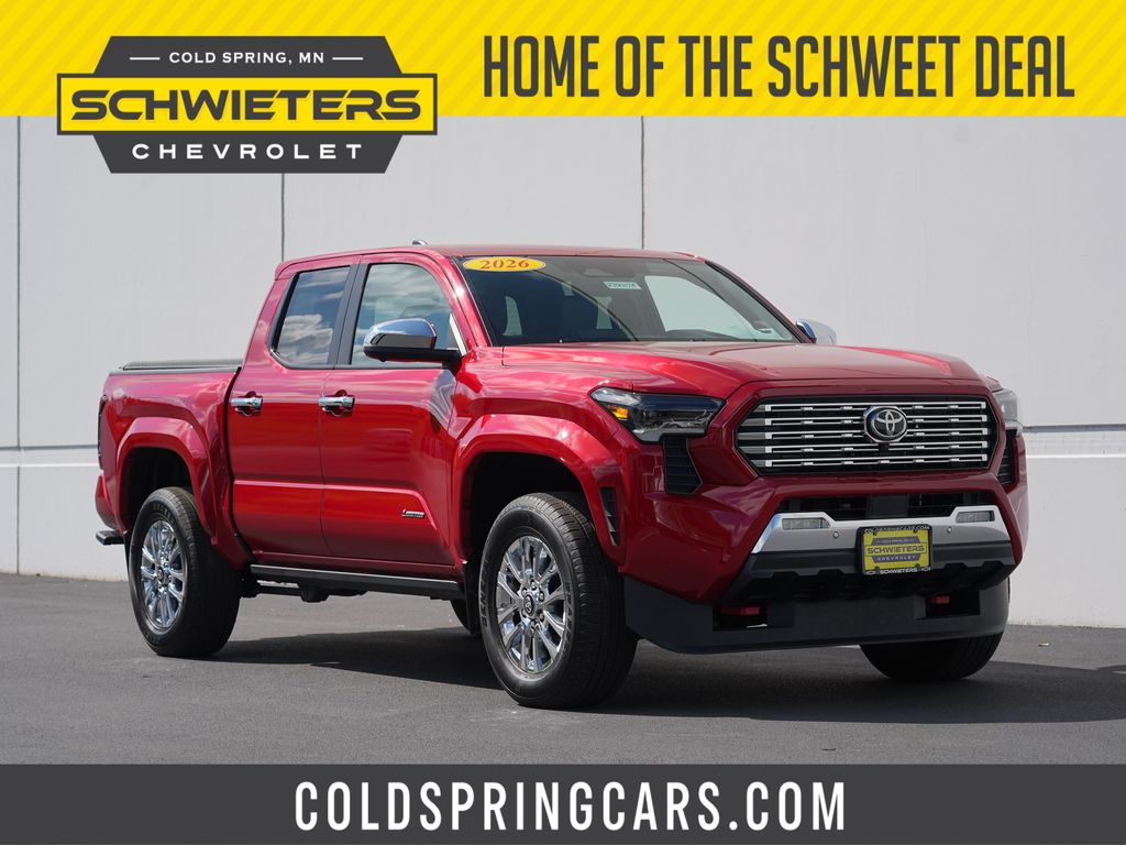 Red 2025 Toyota Tacoma Pickup Truck Four-Wheel Drive 8-Speed Automatic