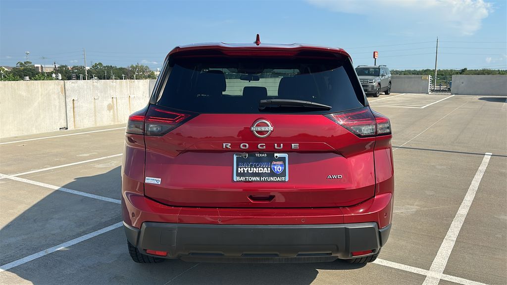 2025 Nissan Rogue SV Red at South Houston Nissan