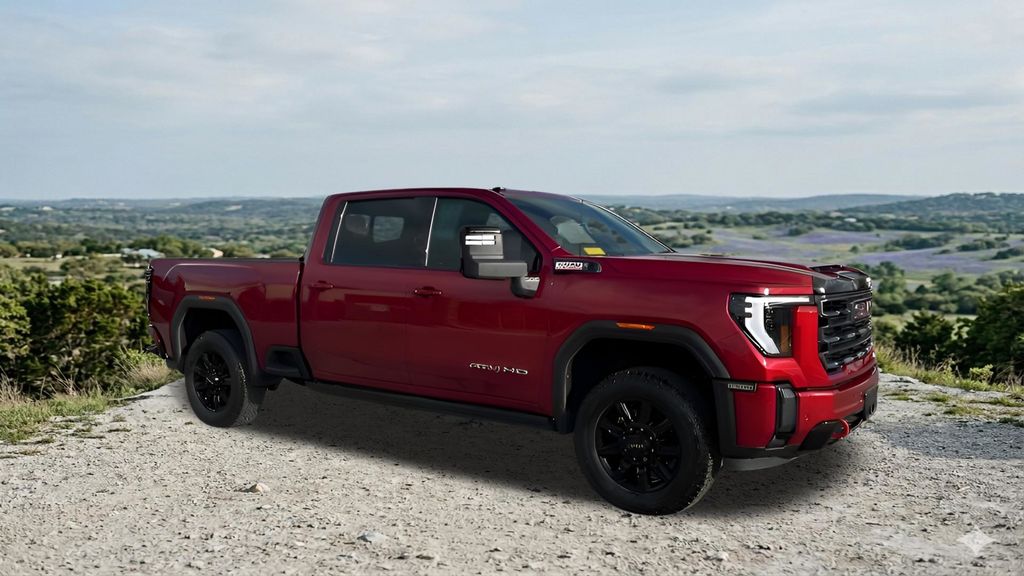 Volcanic Red 2024 GMC Sierra 2500HD AT4 Crew Cab 4WD Pickup Truck Four-Wheel Drive Automatic