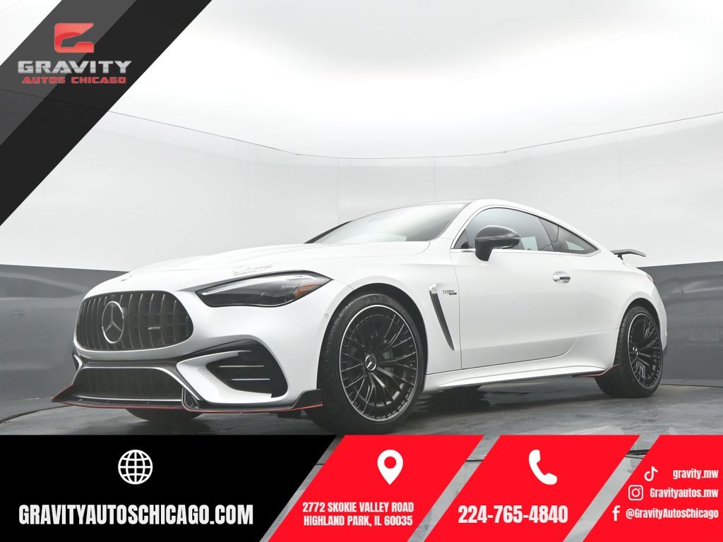 MANUFAKTUR Moonlight White Metallic 2026 Mercedes-Benz CLE Coupe All-Wheel Drive 9-Speed Automatic