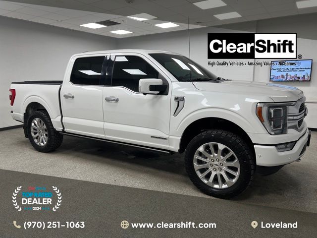 Star White Metallic Tri-Coat 2021 Ford F-150 Limited SuperCrew 4WD Pickup Truck Four-Wheel Drive 10-Speed Automatic