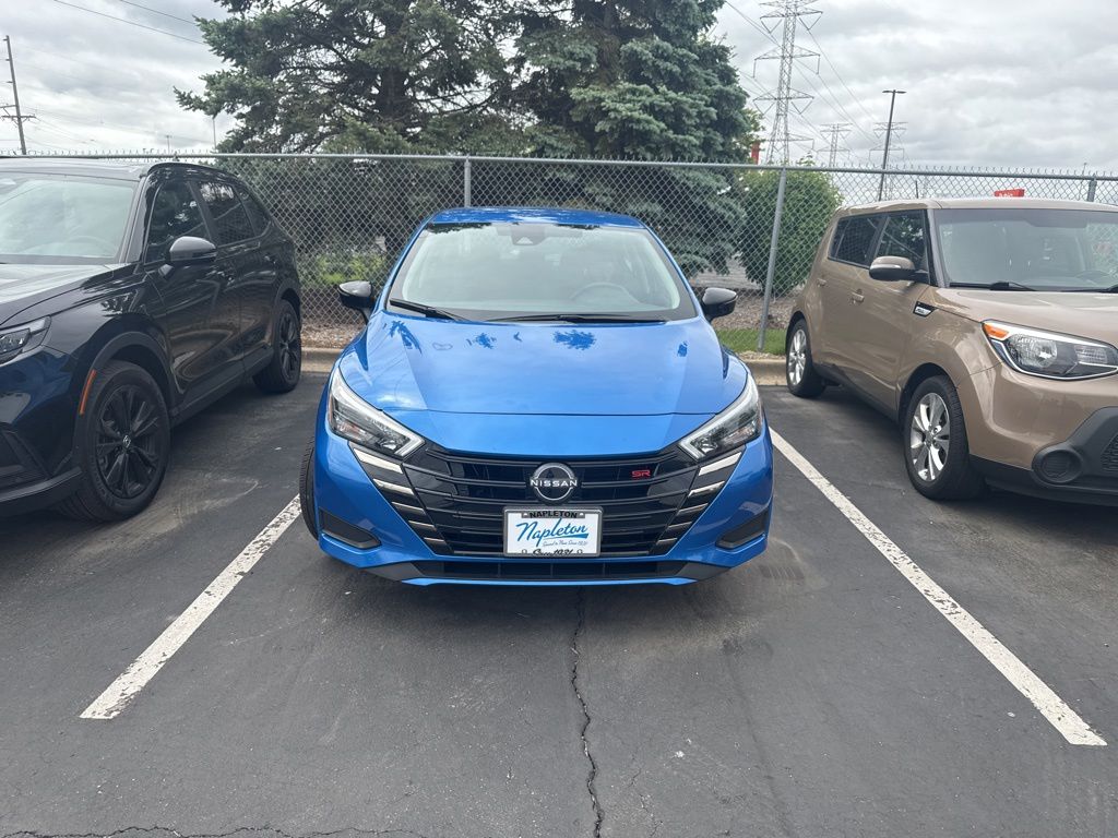 Electric Blue Metallic 2024 Nissan Versa SR FWD Sedan Front-Wheel Drive Continuously Variable Transmission