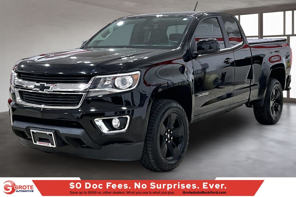 Black 2016 Chevrolet Colorado LT Extended Cab LB 4WD Pickup Truck Four-Wheel Drive 6-Speed Automatic