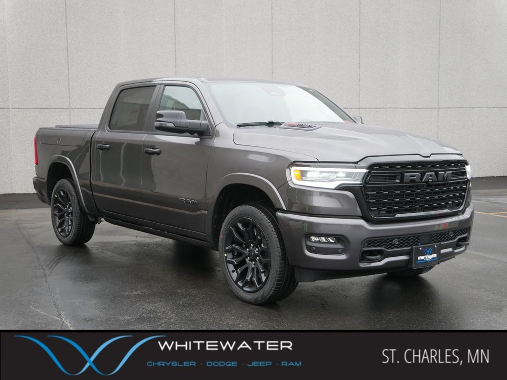 Gray (Granite Crystal Metallic Clearcoat) 2026 RAM 1500 Limited Crew Cab 4WD Pickup Truck Four-Wheel Drive 8-Speed Automatic