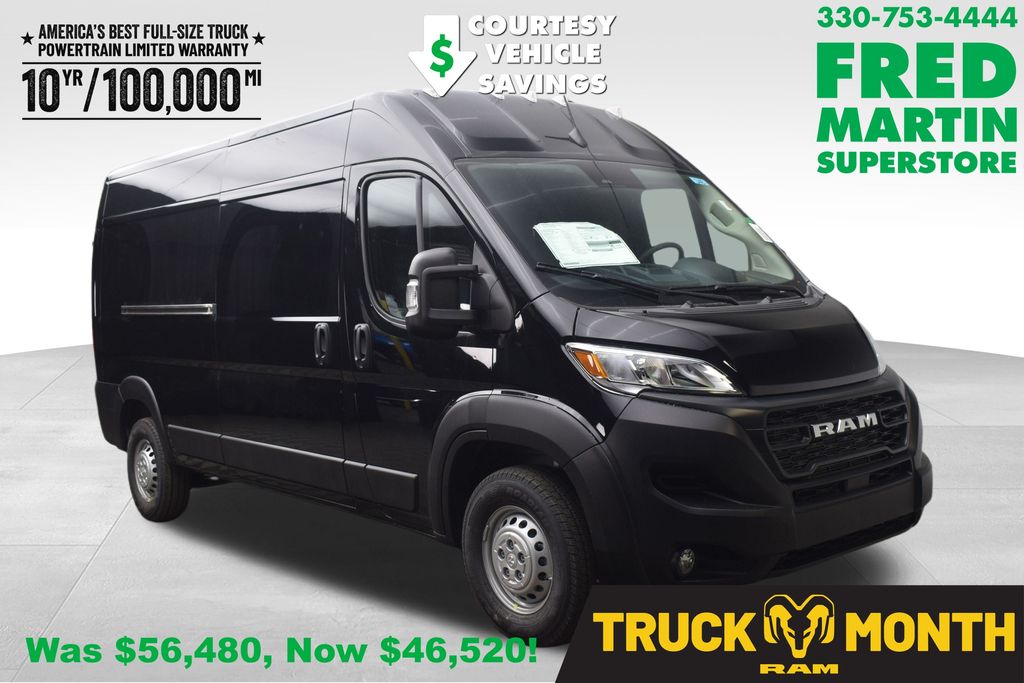 Black Clearcoat 2026 RAM ProMaster Van 9-Speed Automatic