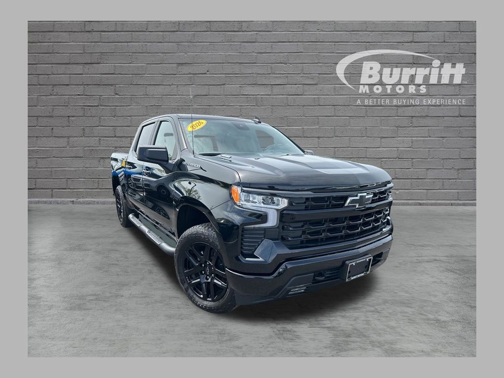 Black 2026 Chevrolet Silverado 1500 Pickup Truck Four-Wheel Drive 8-Speed Automatic