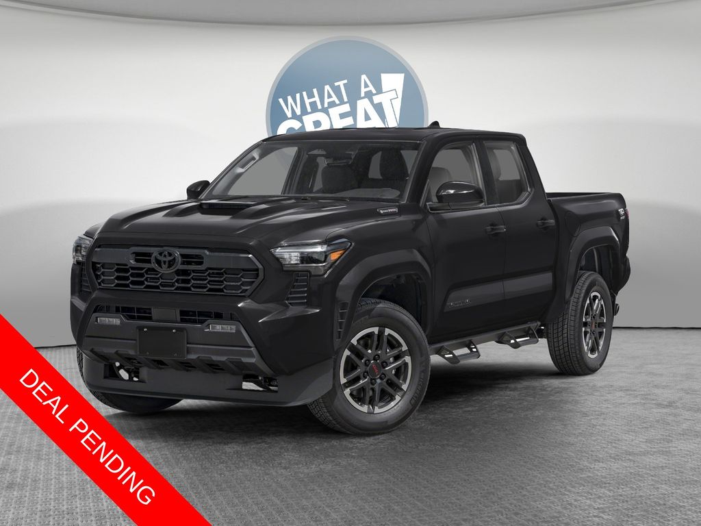 Black 2024 Toyota Tacoma TRD Sport Double Cab 4WD Pickup Truck Four-Wheel Drive 8-Speed Automatic