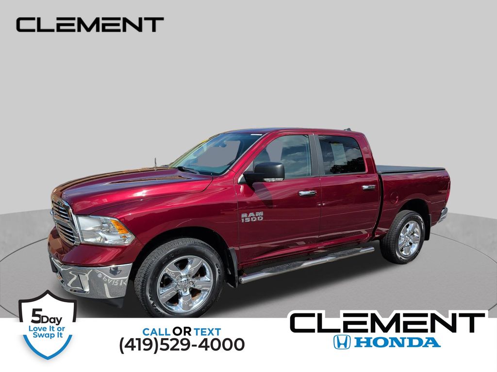 Delmonico Red Pearlcoat 2017 RAM 1500 Pickup Truck Four-Wheel Drive 8-Speed Automatic