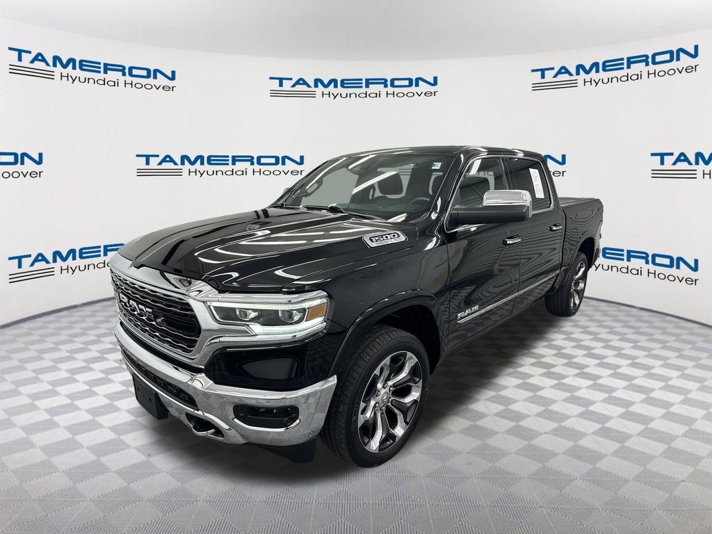 Diamond Black Crystal Pearlcoat 2019 RAM 1500 Pickup Truck Four-Wheel Drive 8-Speed Automatic