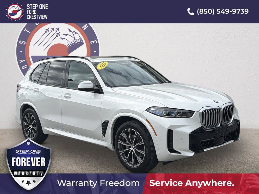 White Metallic 2025 BMW X5 xDrive40i AWD SUV / Crossover All-Wheel Drive 8-Speed Automatic