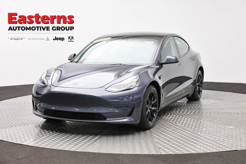 Gray 2023 Tesla Model 3 Sedan All-Wheel Drive 1-Speed Automatic