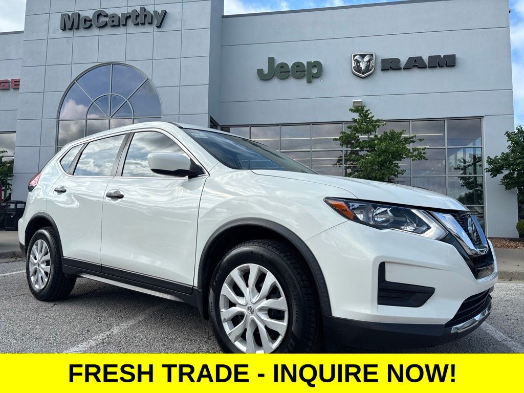 Glacier White 2018 Nissan Rogue S AWD SUV / Crossover All-Wheel Drive Continuously Variable Transmission